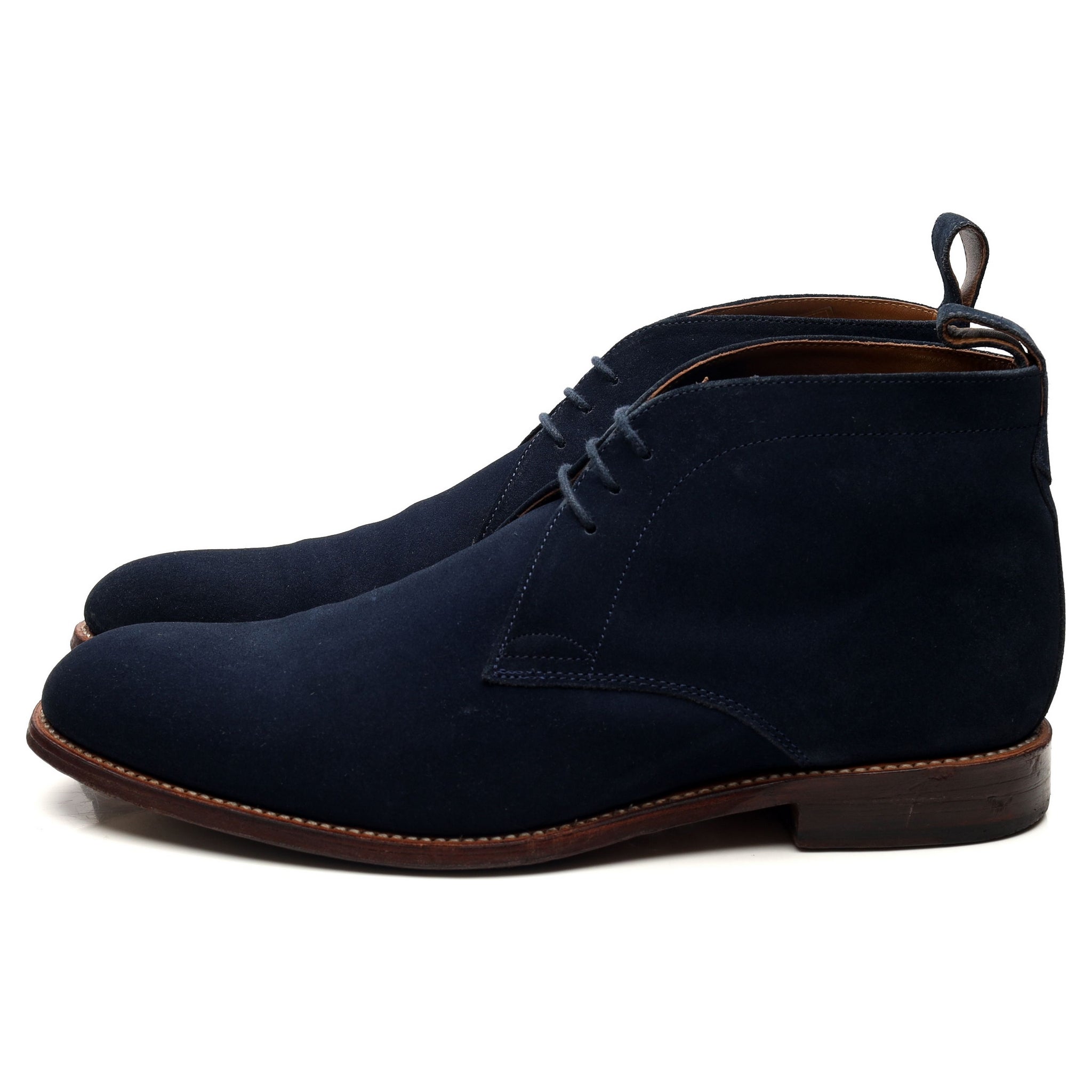 Grenson Marcus Bottines Chukka Daim Bleu Marine UK 9