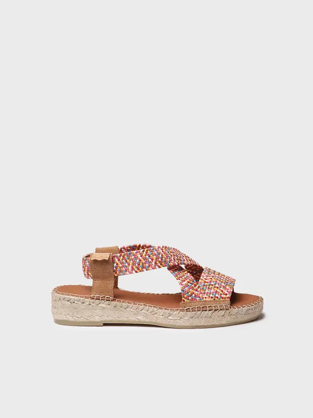 Toni Pons Eliana espadrille ouverte multicolore confort
