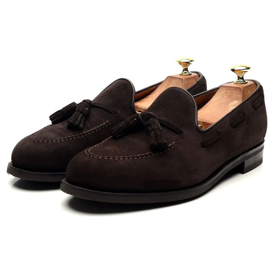 Morjas Mocassin à glands daim marron 8.5 UK