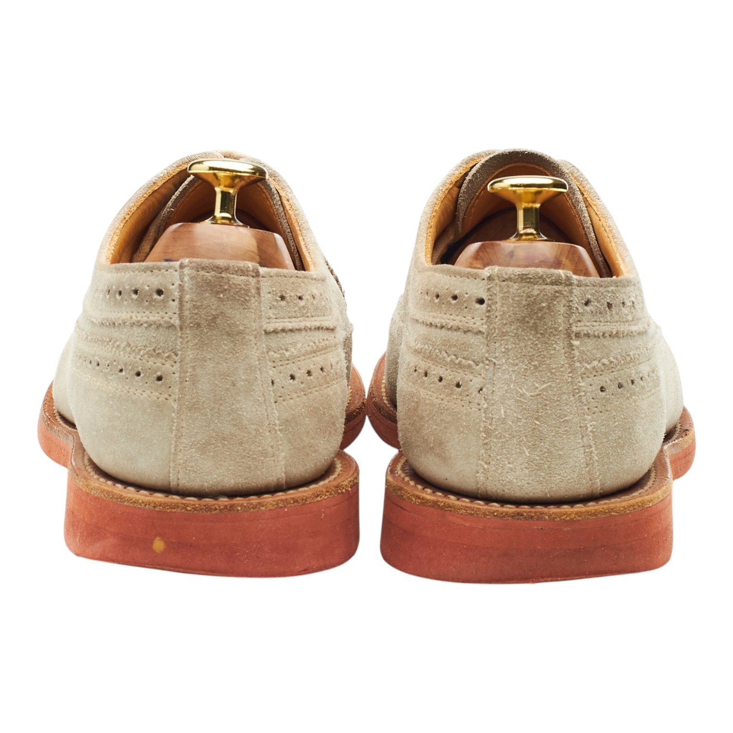 Mark McNairy derby brogue suède beige UK 8.5