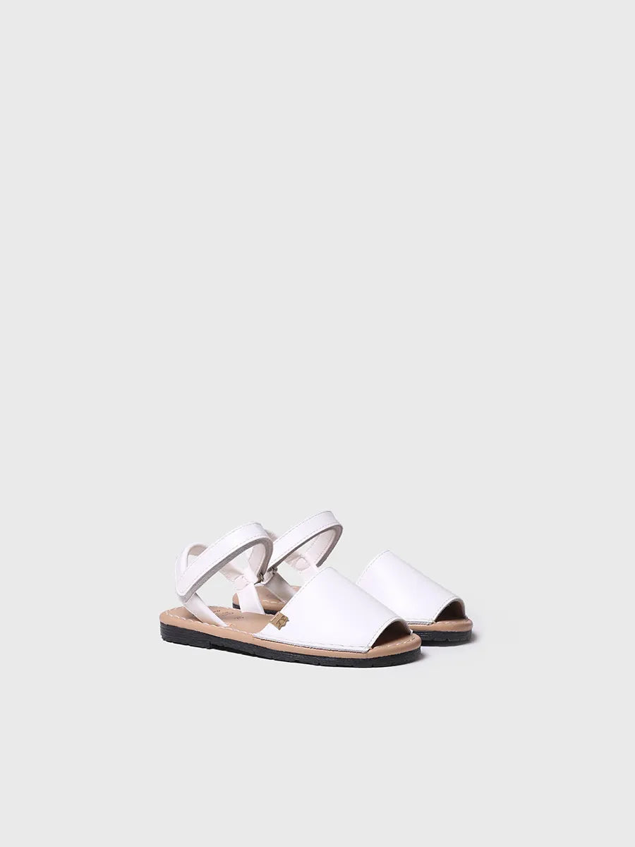 Toni Pons Cova-SA chaussure enfant cuir blanc