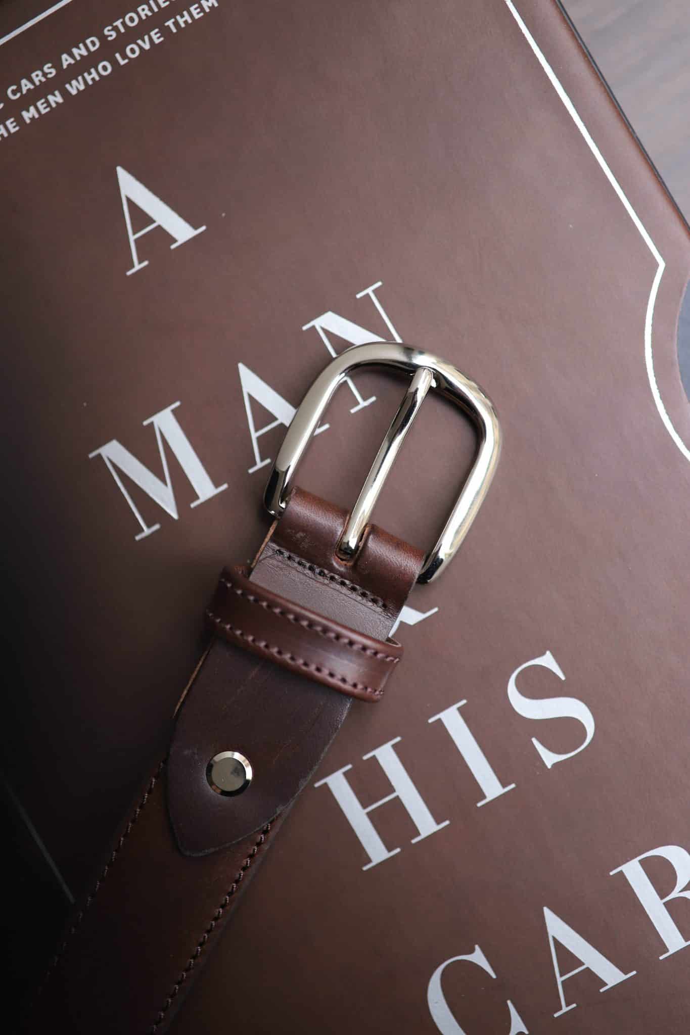 Malfroid Junot ceinture cuir vachette 30 mm