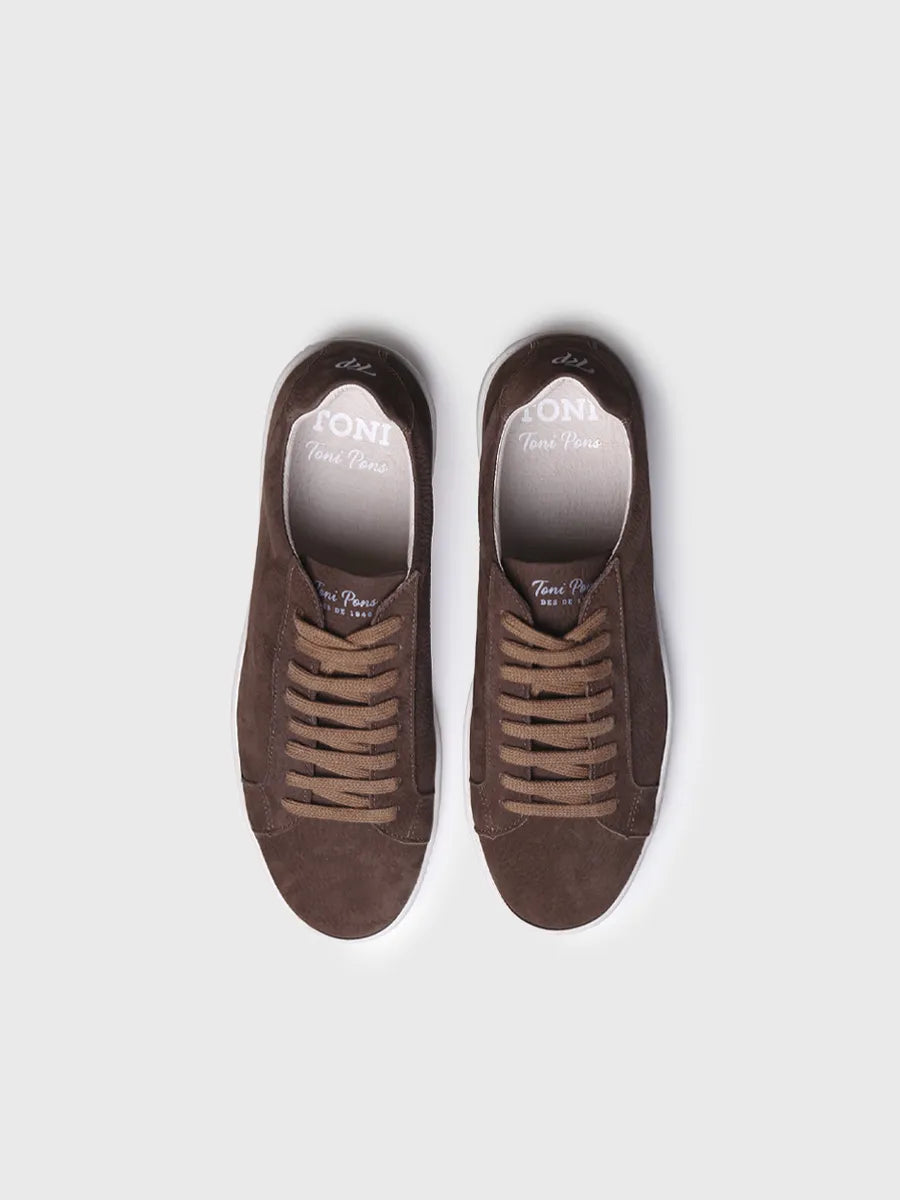 Toni Pons Dalmau baskets homme nubuck marron