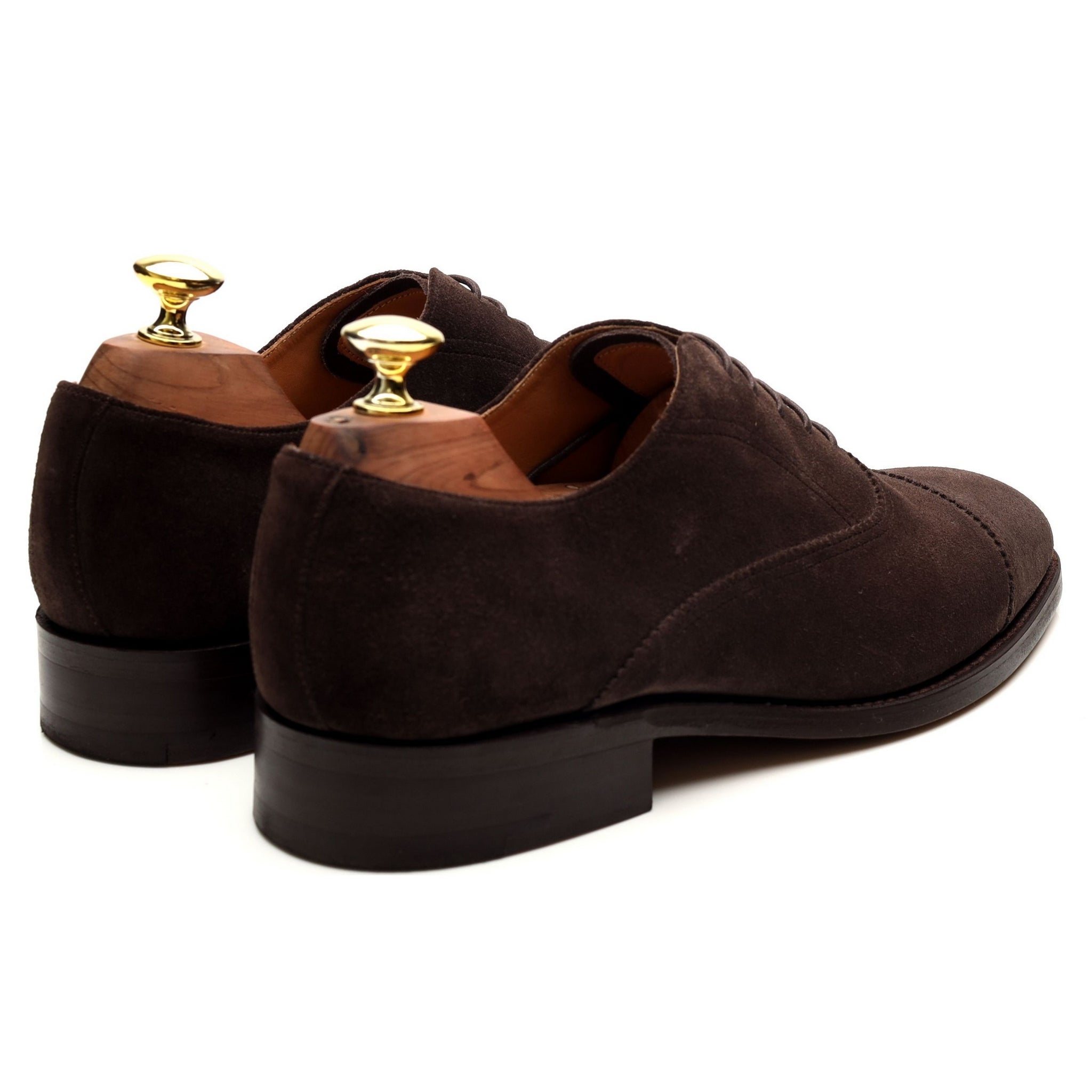 Barker Straight Cap richelieu suède marron pointure UK 7