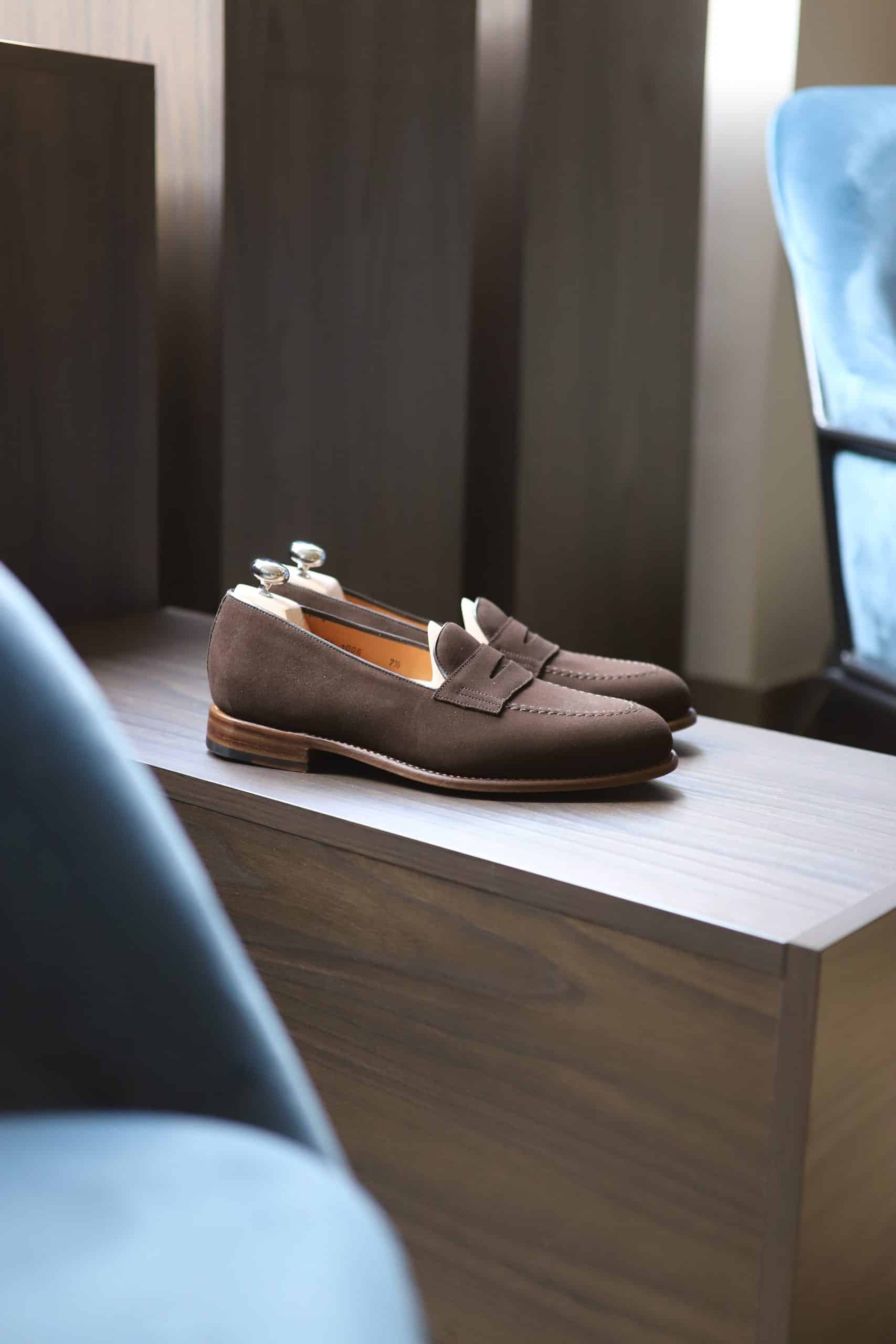 Malfroid Newport Superleggera mocassins daim