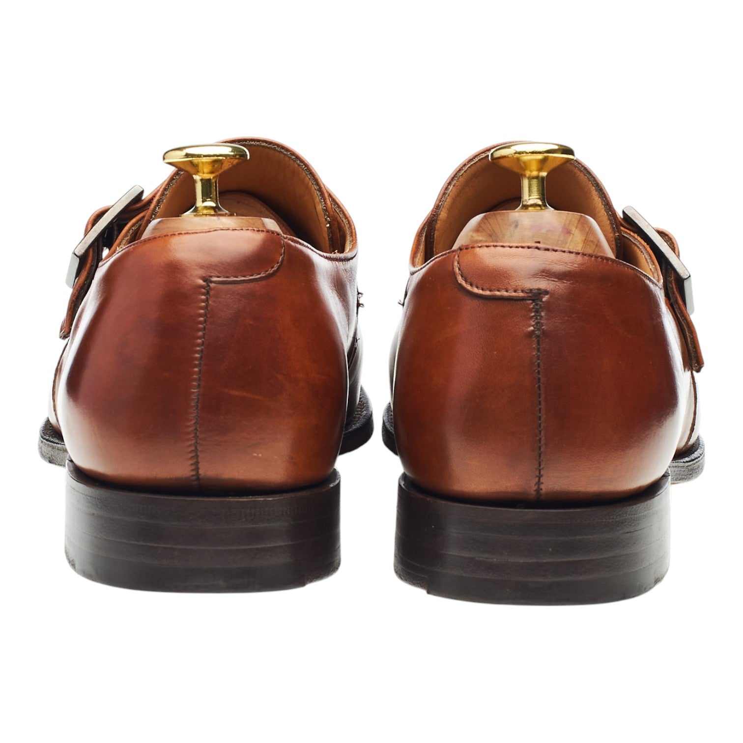 Church's Lisbon chaussures monk cuir marron UK 7,5