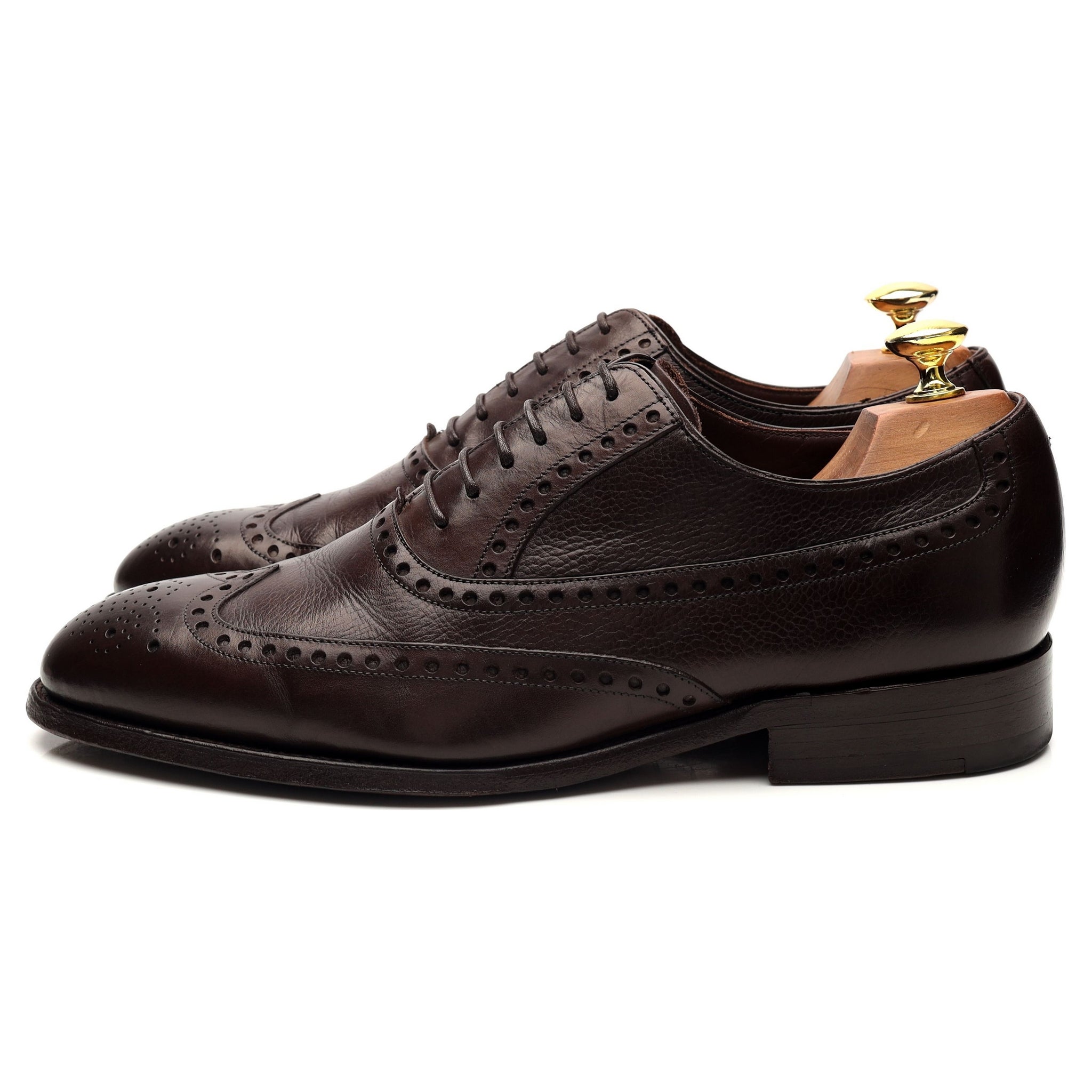 Barker Flore Oxford cuir grainé marron UK 7.5