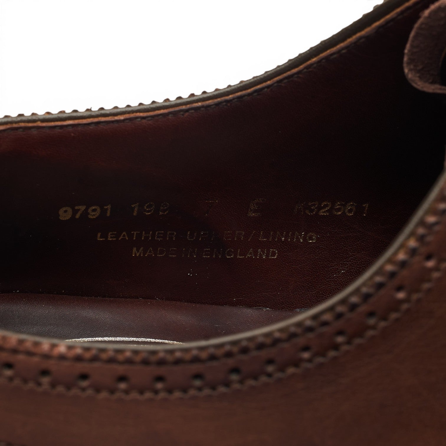 George Cleverley oxford brogues cuir marron UK 7