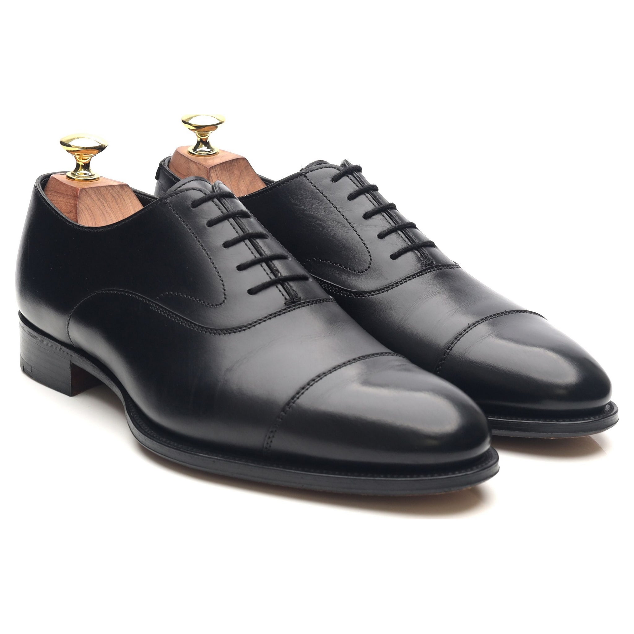 Alfred Sargent Armfield oxford cuir noir UK 7