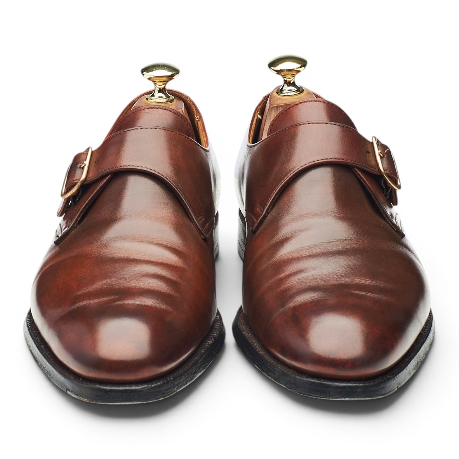Crockett & Jones Malvern monk cuir marron pointure 41,5