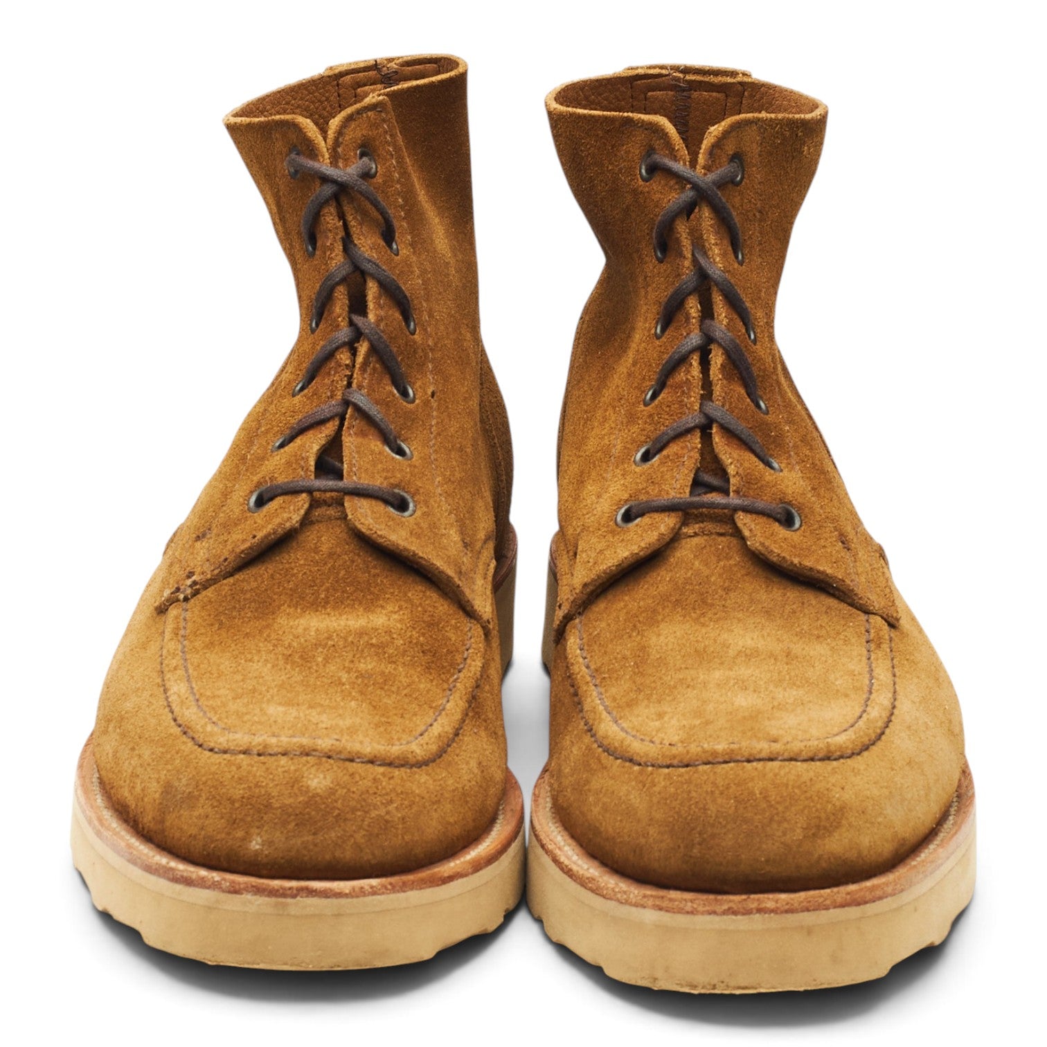 Sanders Wilson boots suède tabac UK 9