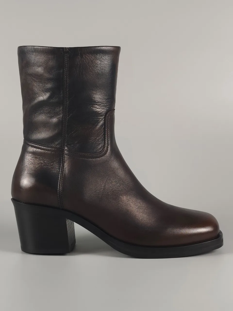 Lorena Paggi Military bottine cuir militaire