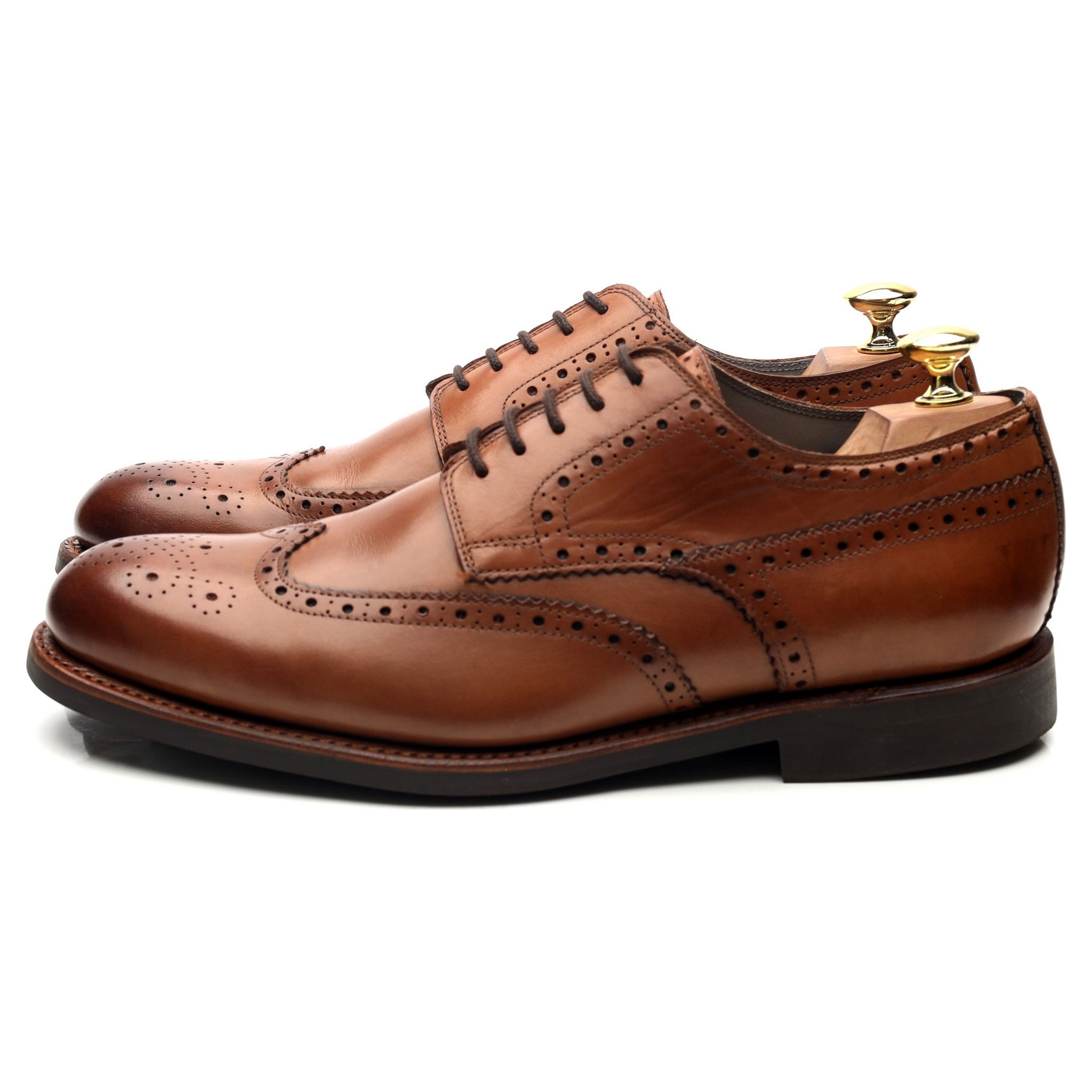 Herring Bath derby cuir cognac UK 8