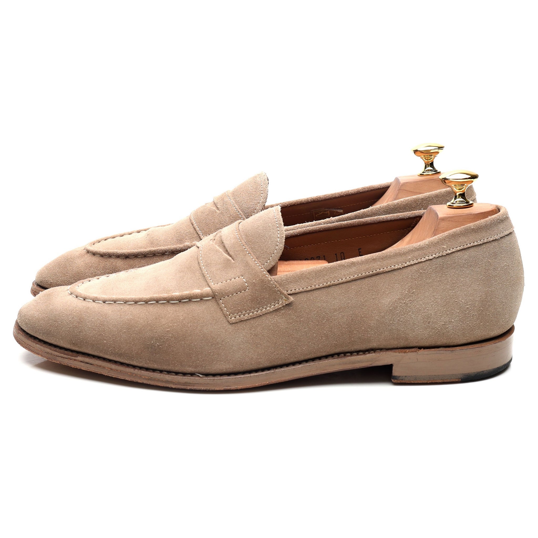 Grenson Lloyd mocassin suède beige UK 10