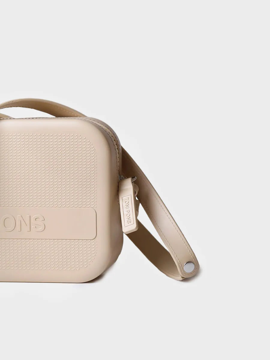 Toni Pons Ginger sac bandoulière caoutchouc taupe imperméable