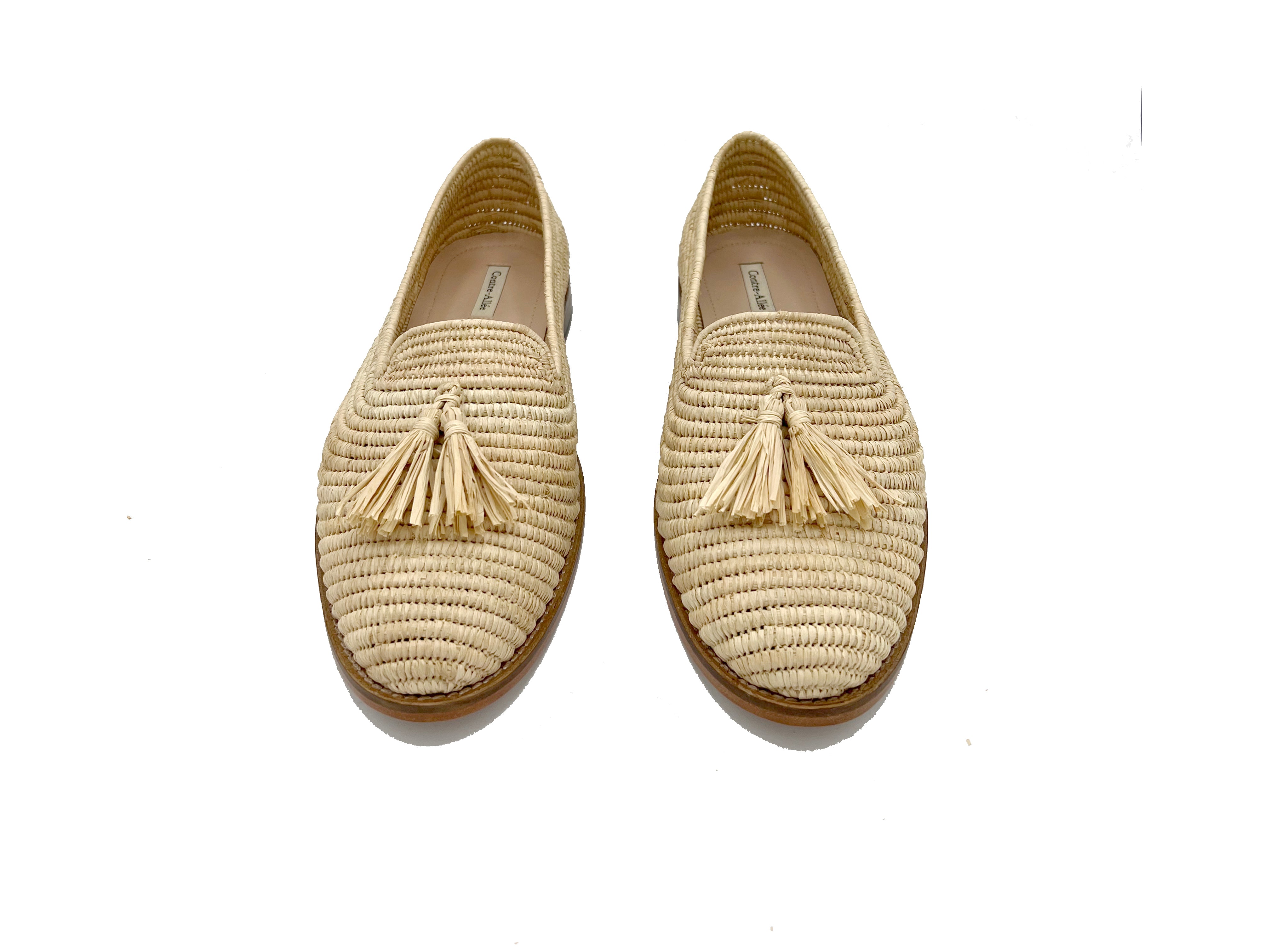 Contre-Allée Gironde mocassin homme raphia naturel