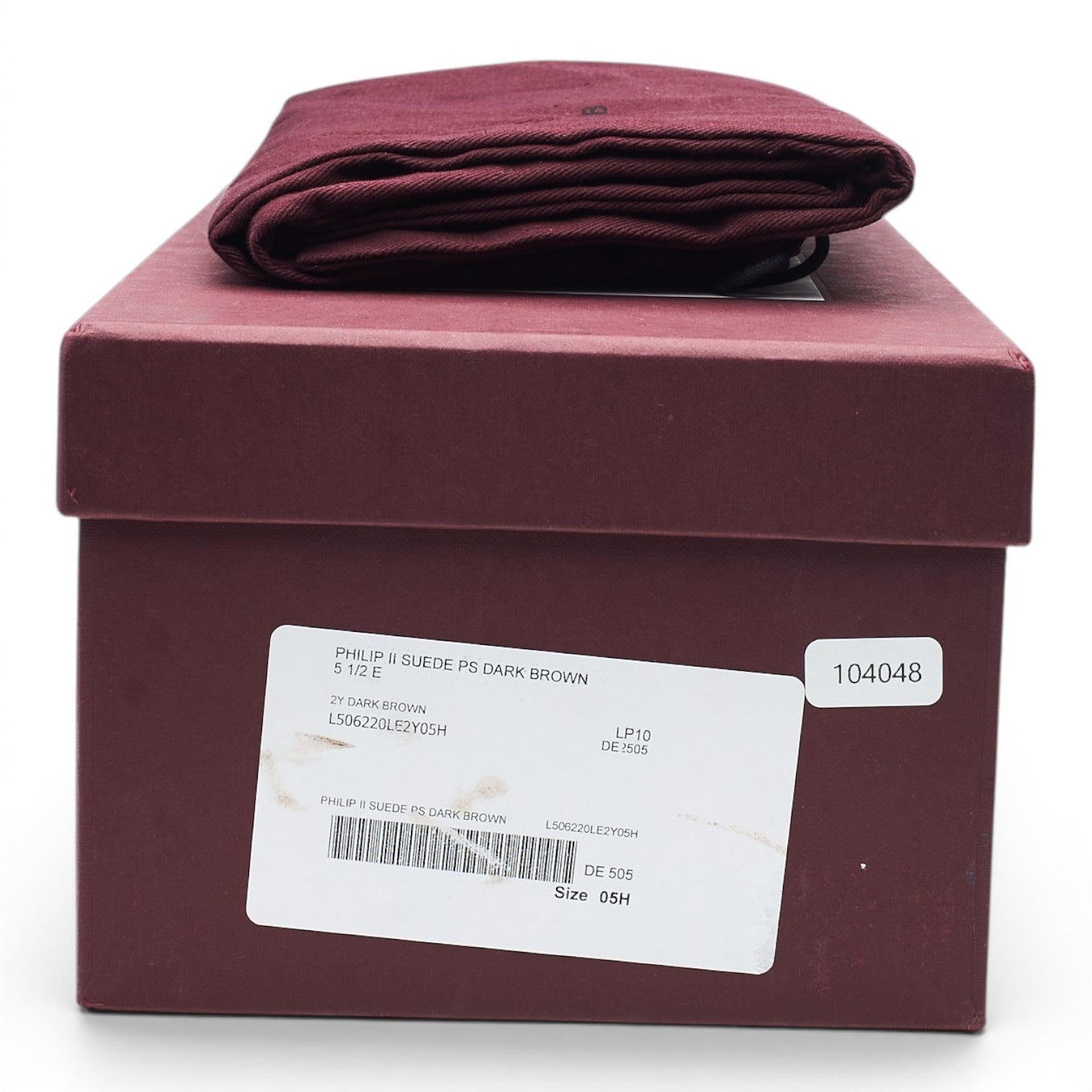 John Lobb Philip II richelieu suède marron foncé UK 5.5
