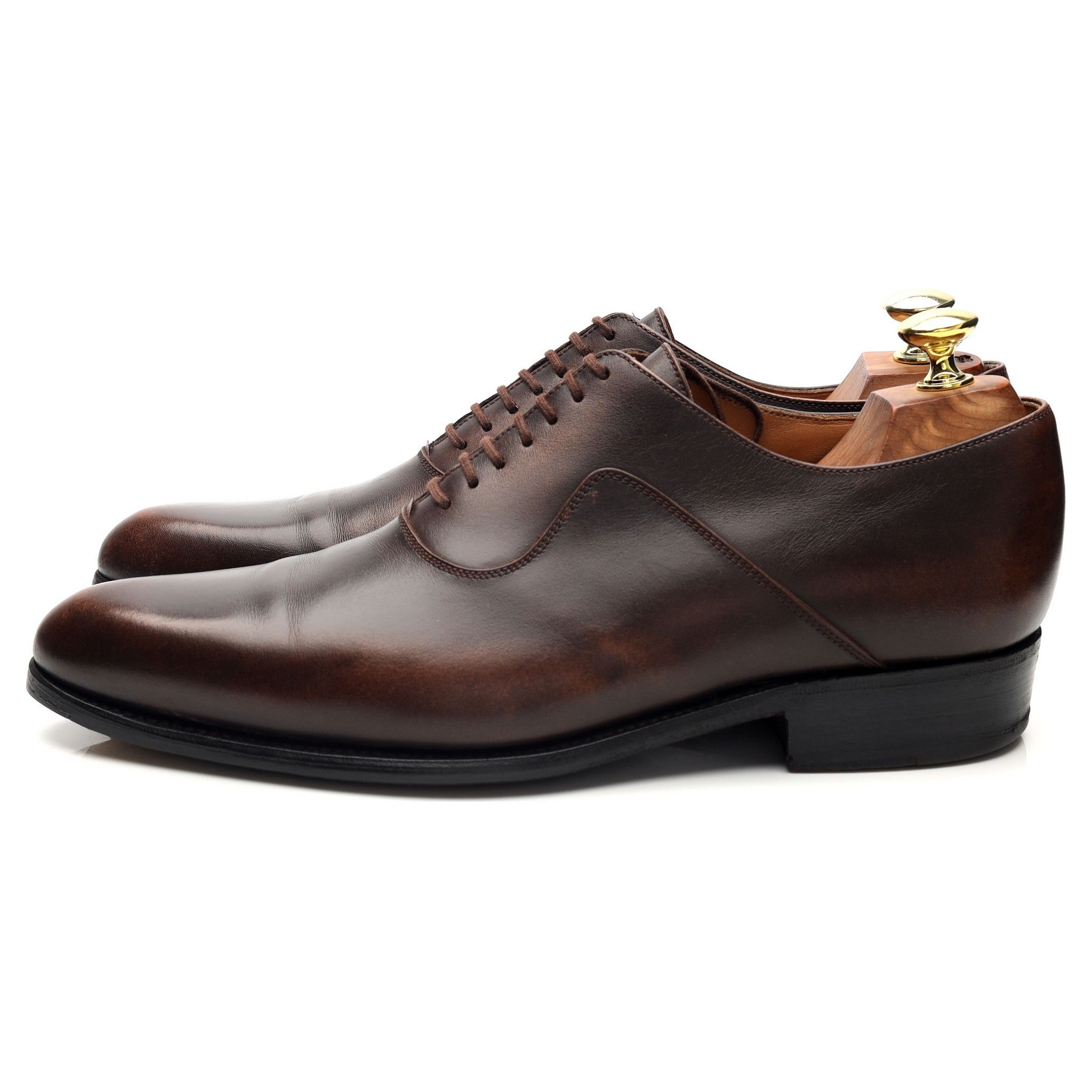 J.M. Weston 7 Oeillets richelieu marron 7,5 cuir