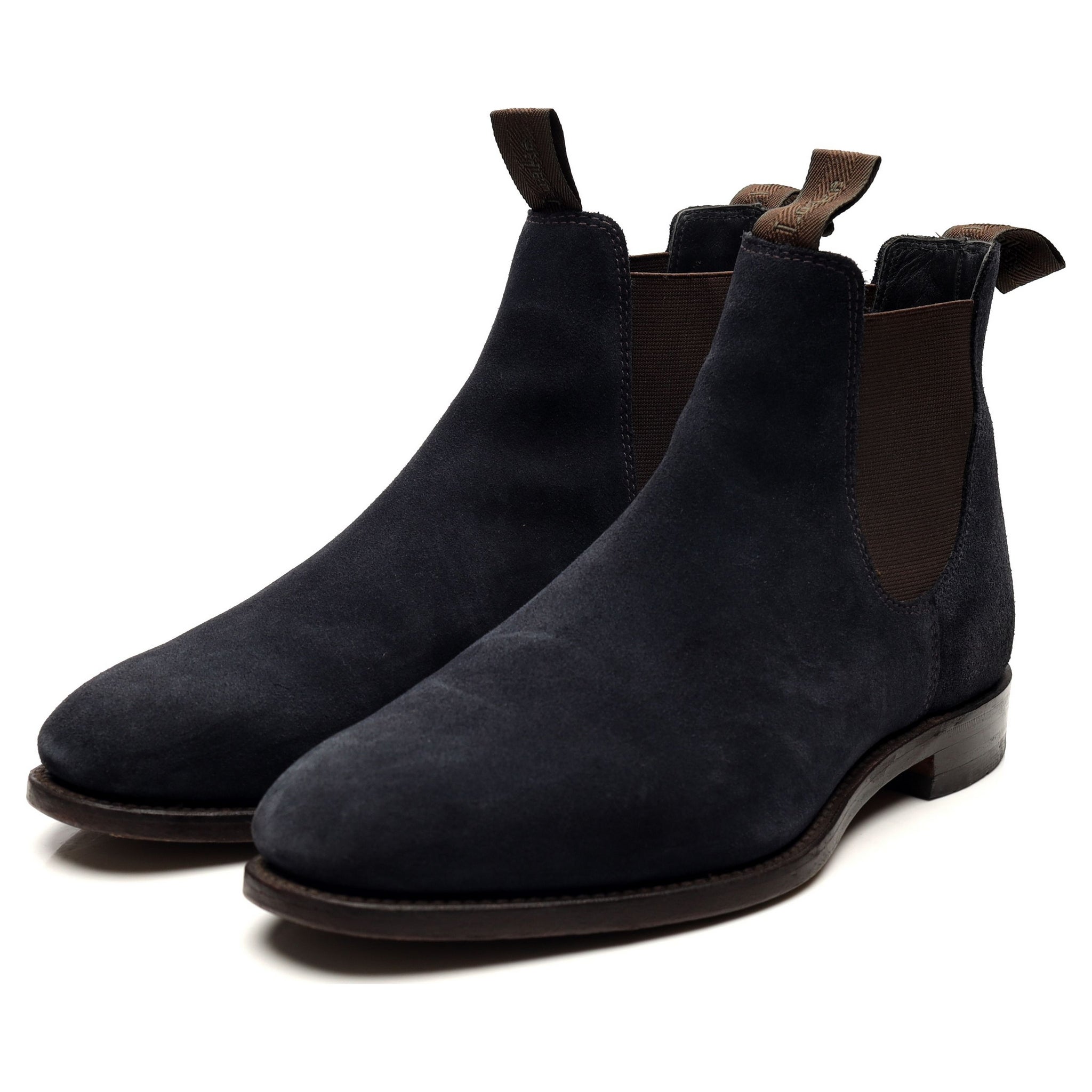 Loake 1880 Apsley bottines chelsea daim bleu marine UK 7.5