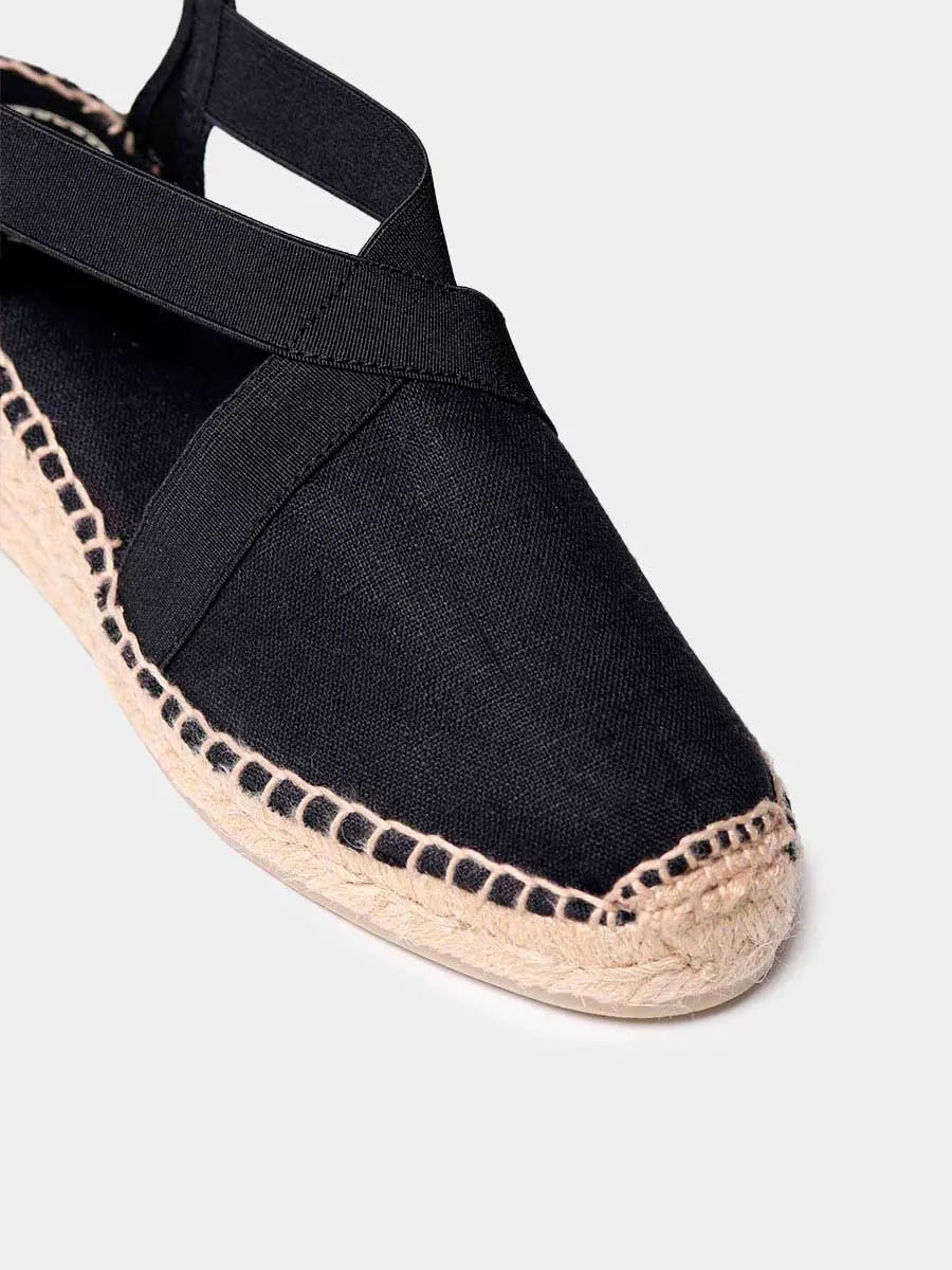 Toni Pons Ter espadrilles compensées femme noir vegan