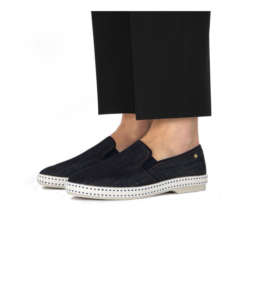 Rivieras Classic Jean Dark espadrilles denim bleu