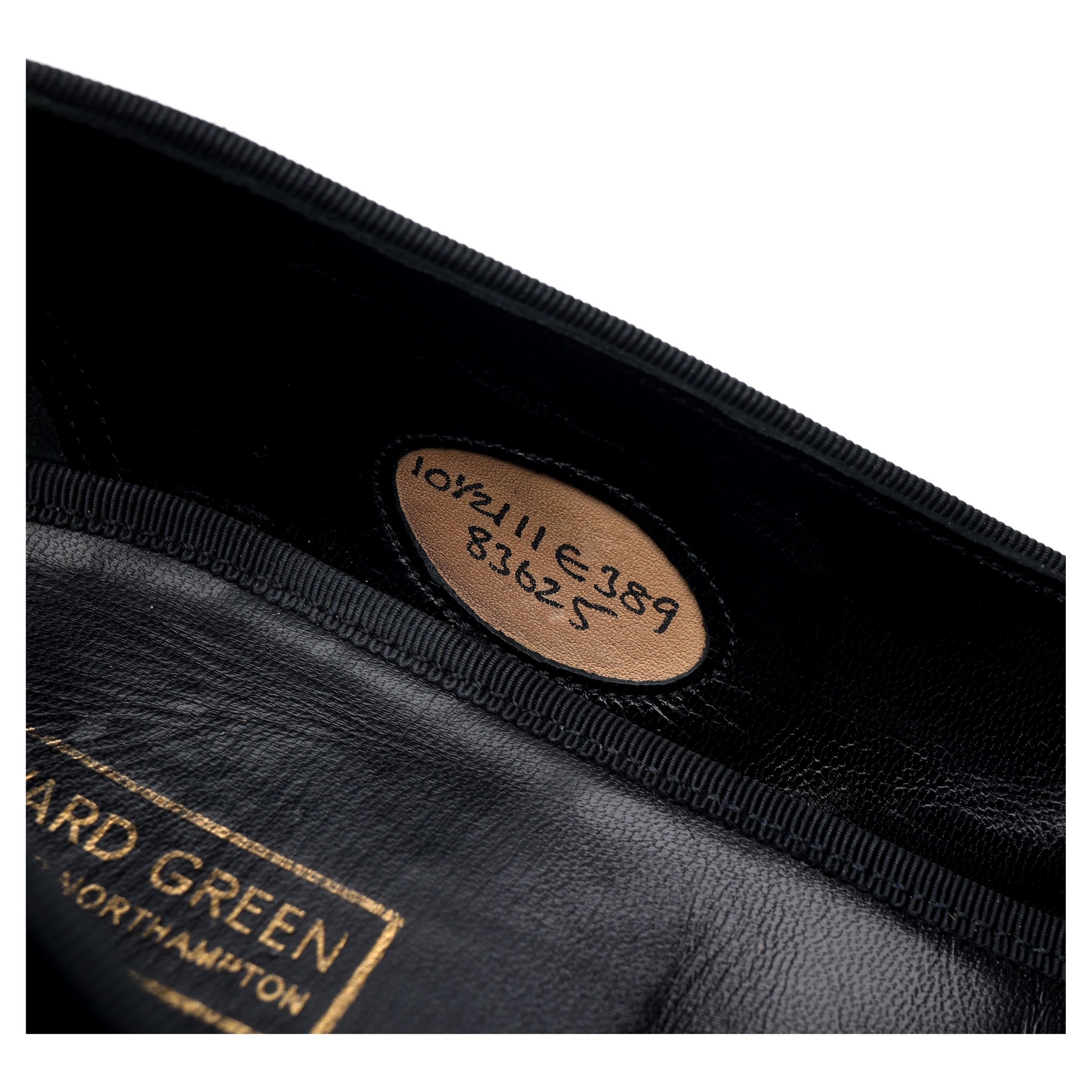 Edward Green pantoufles velours noir UK 10.5