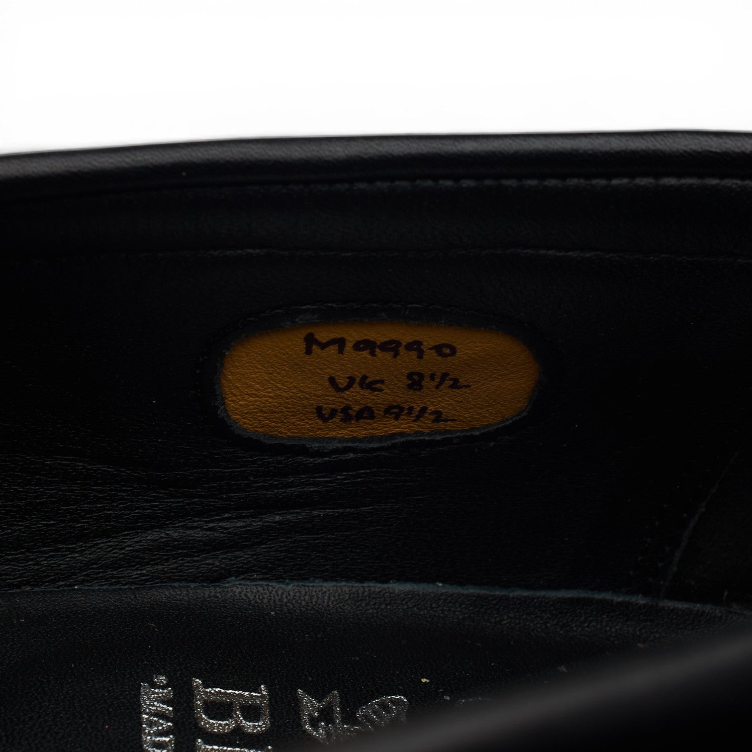 Barker Black Crown mocassins homme cuir noir UK 8.5