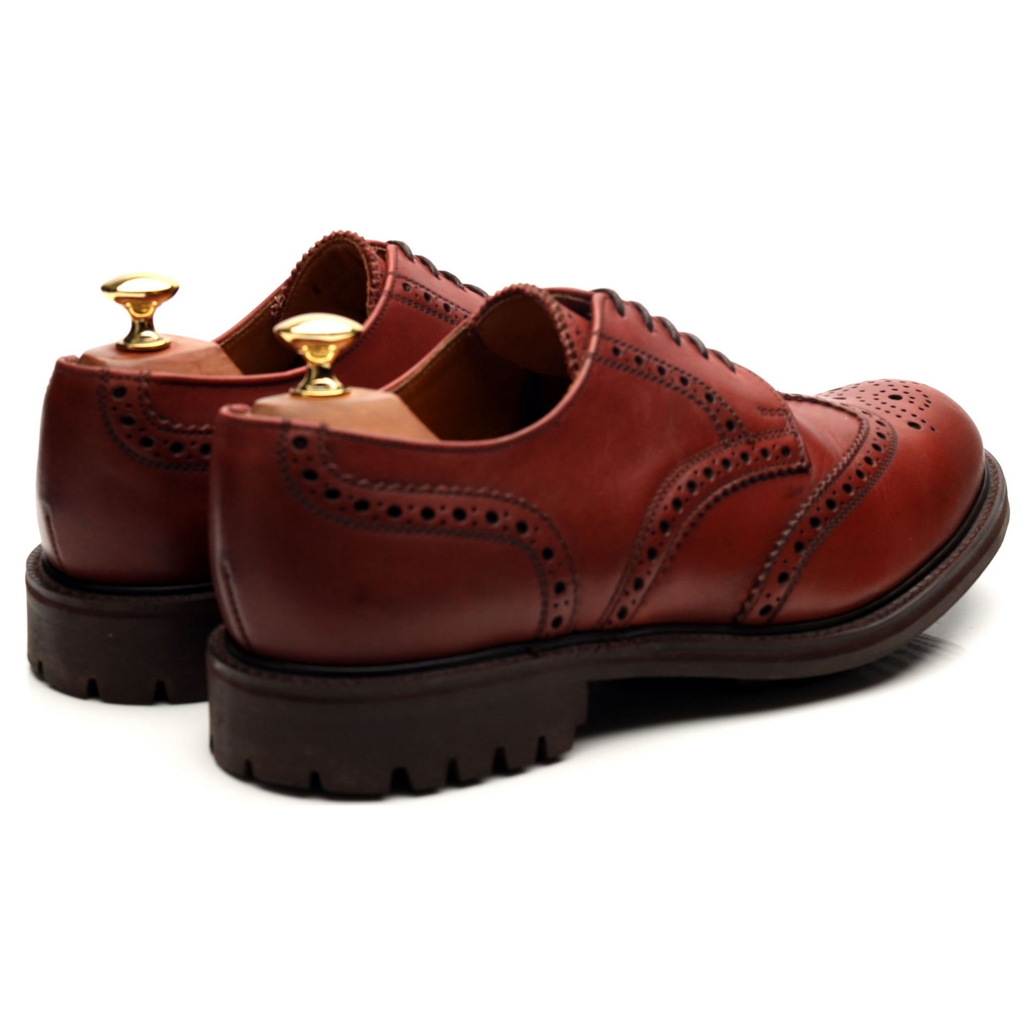 Alfred Sargent Stirling derby brogue cuir marron UK 9