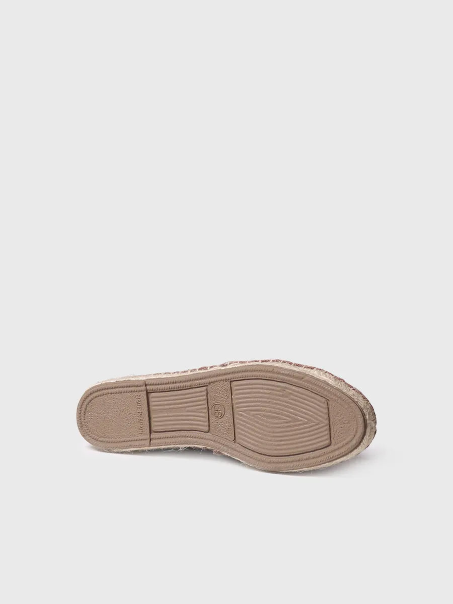 TONI PONS BLANES-ER espadrille toile marron vegan