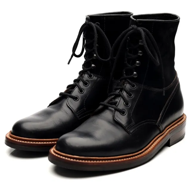Grenson Veronica bottines cuir noir UK 5 semelle caoutchouc