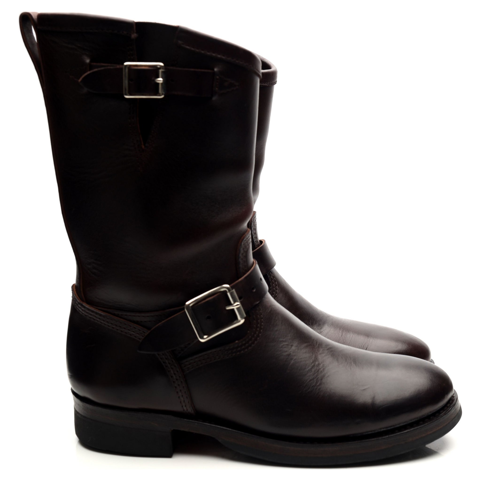Makers bottes engineer cuir marron foncé 7 UK