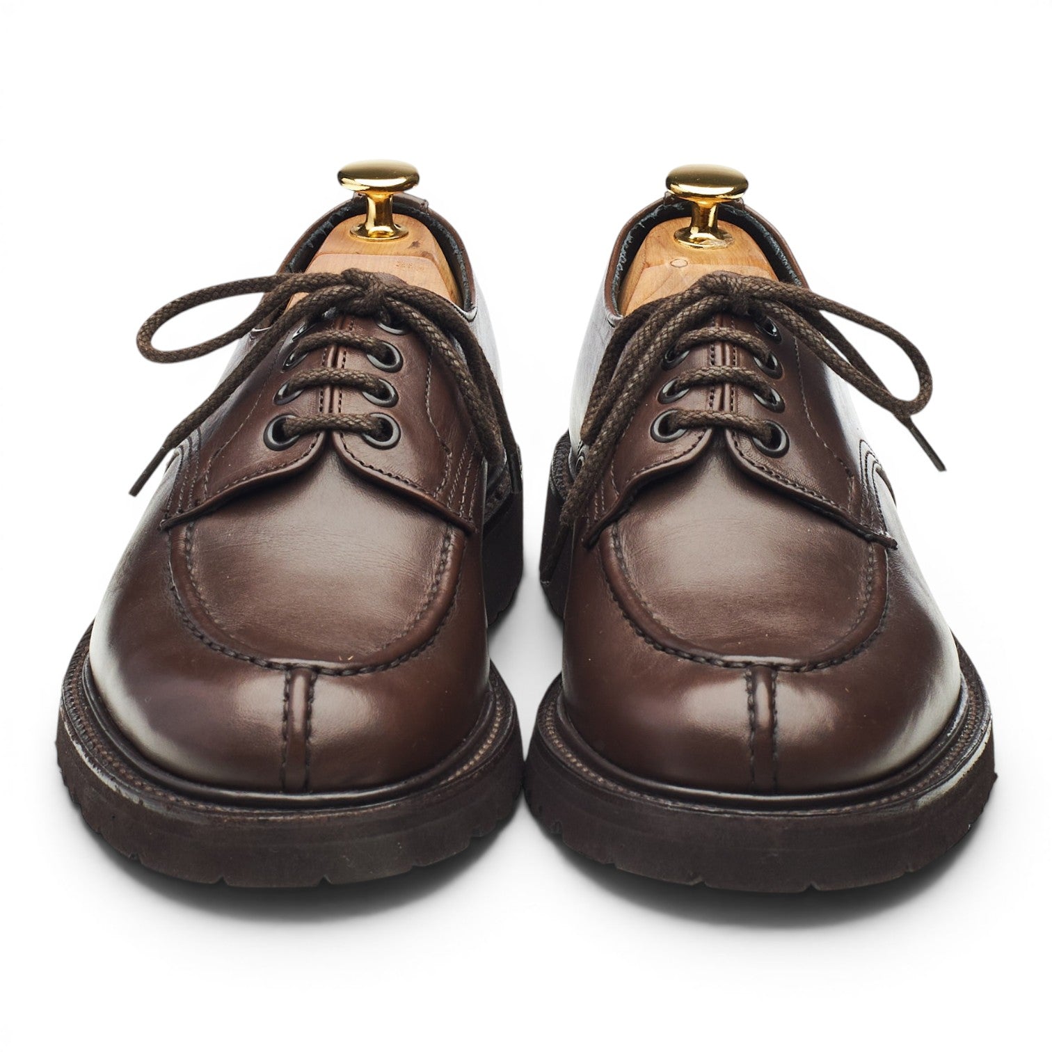 Tricker's Kilsby derby cuir marron foncé UK 6 semelle caoutchouc