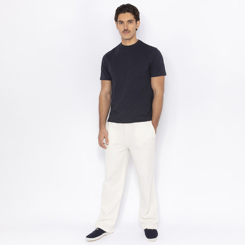 RIVIERAS Trinquet pantalon écru coton interlock