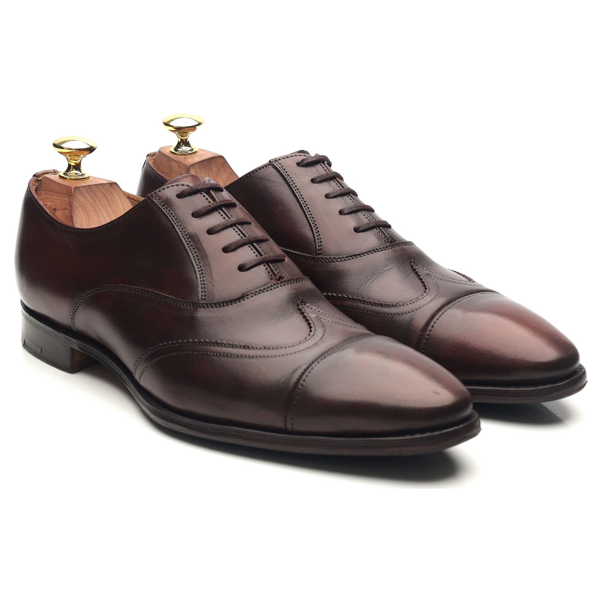 Jil Sander oxford cuir marron foncé pointure UK 7