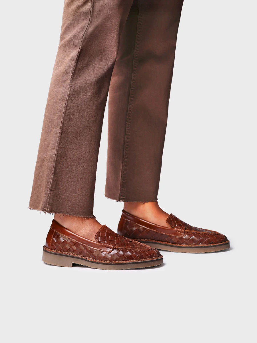 Toni Pons Ivars-Bl mocassin cuir tressé femme