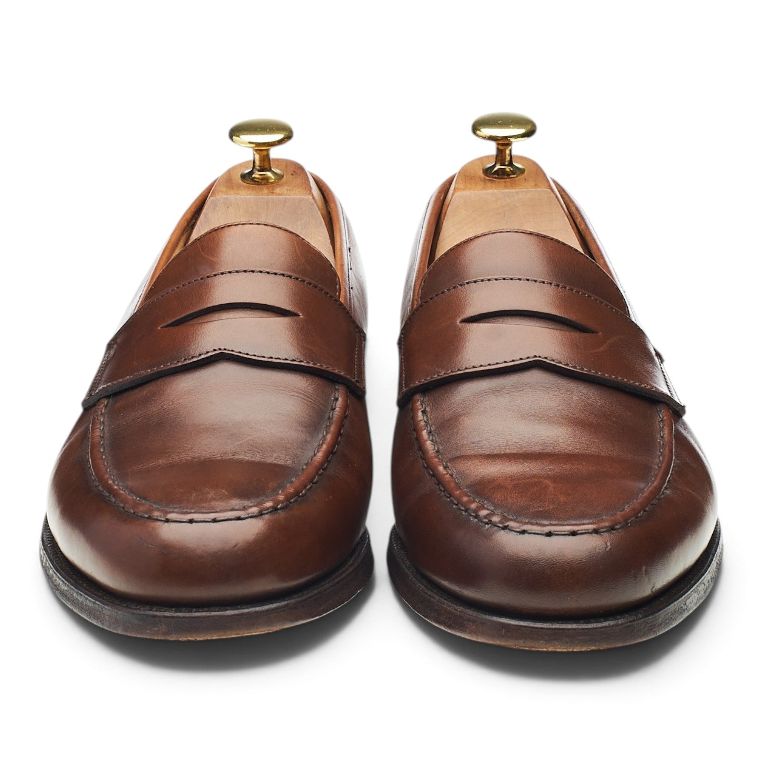 Crockett & Jones Boston mocassins cuir marron UK 8