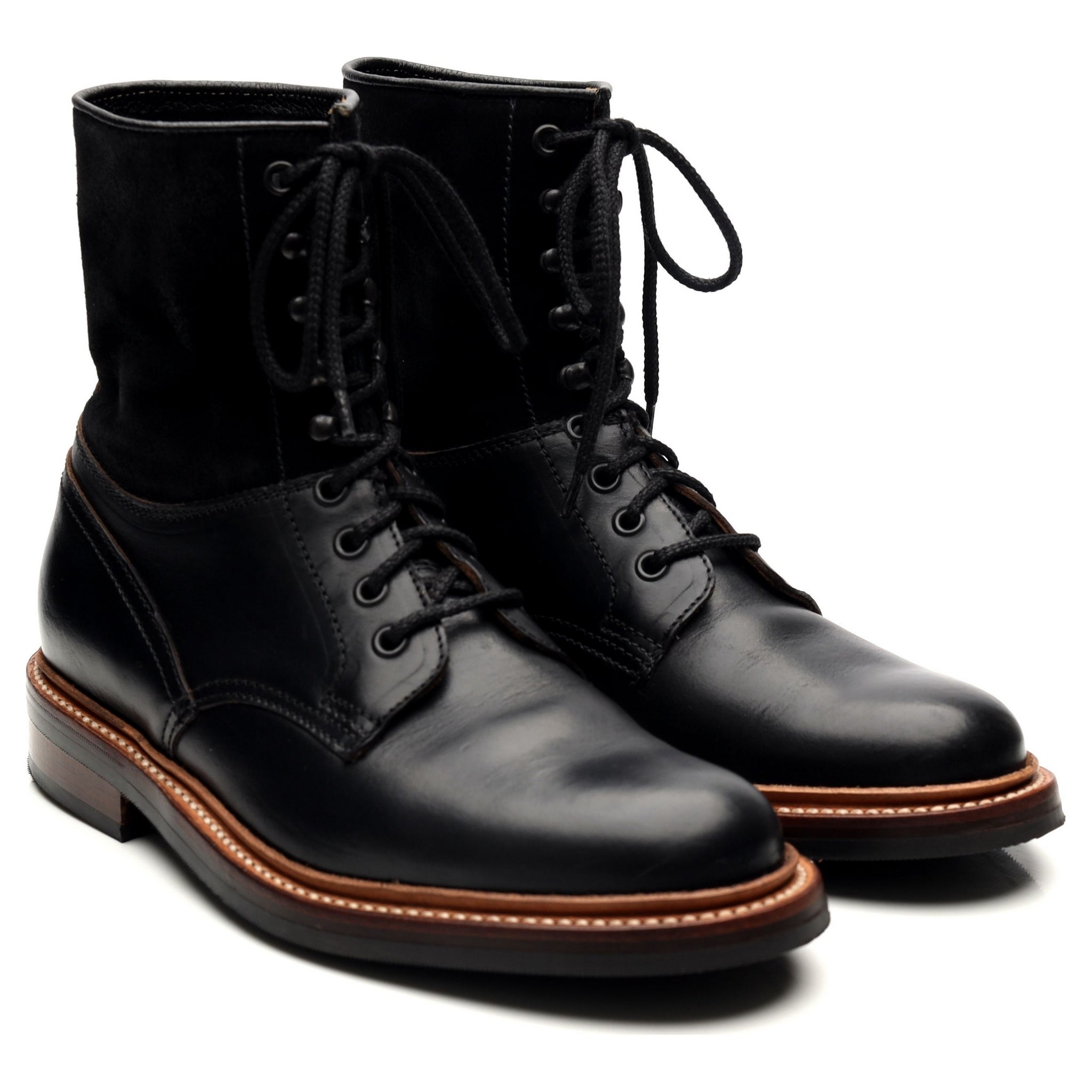 Grenson Veronica bottines cuir noir UK 5 semelle caoutchouc