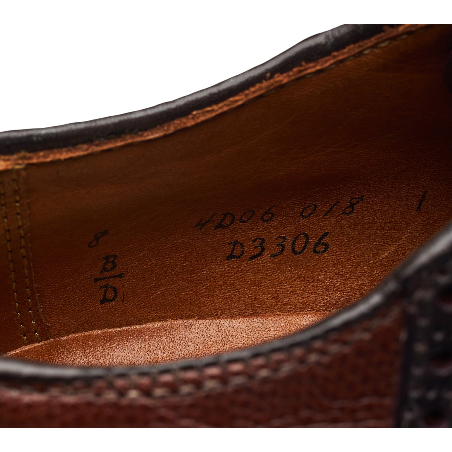 Nordstrom D3306 Richelieu cordovan bordeaux pointure UK 7.5