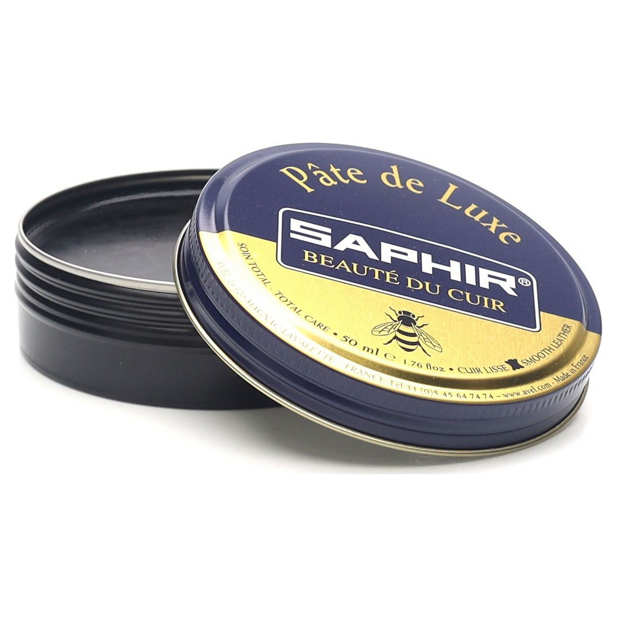 Saphir Pâte de Luxe Cirage Cire 50 ml Noir 01
