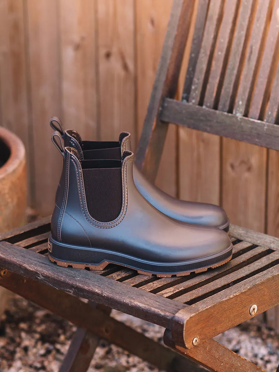 Toni Pons Burton bottes pluie homme caoutchouc marron