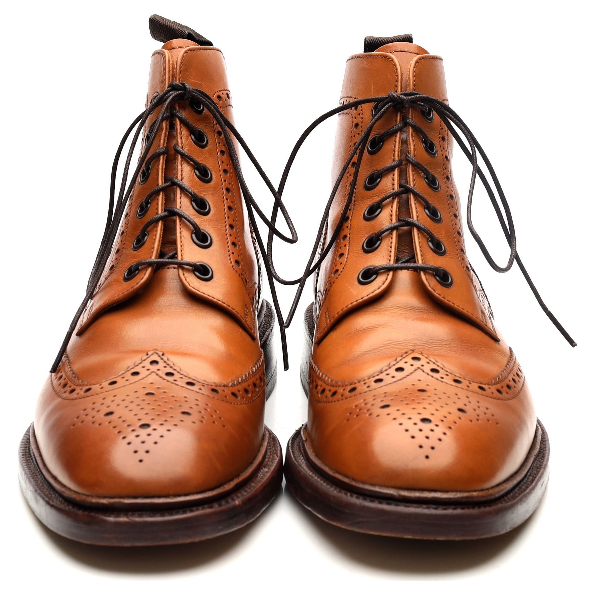 Loake 1880 Burford 2 bottines brogue cuir marron 9 UK