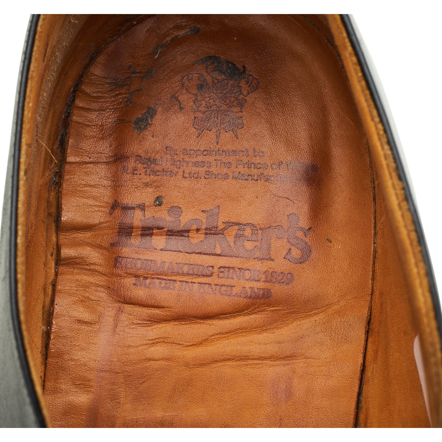 Tricker's Marlow derbies cuir noir UK 13 semelle cuir