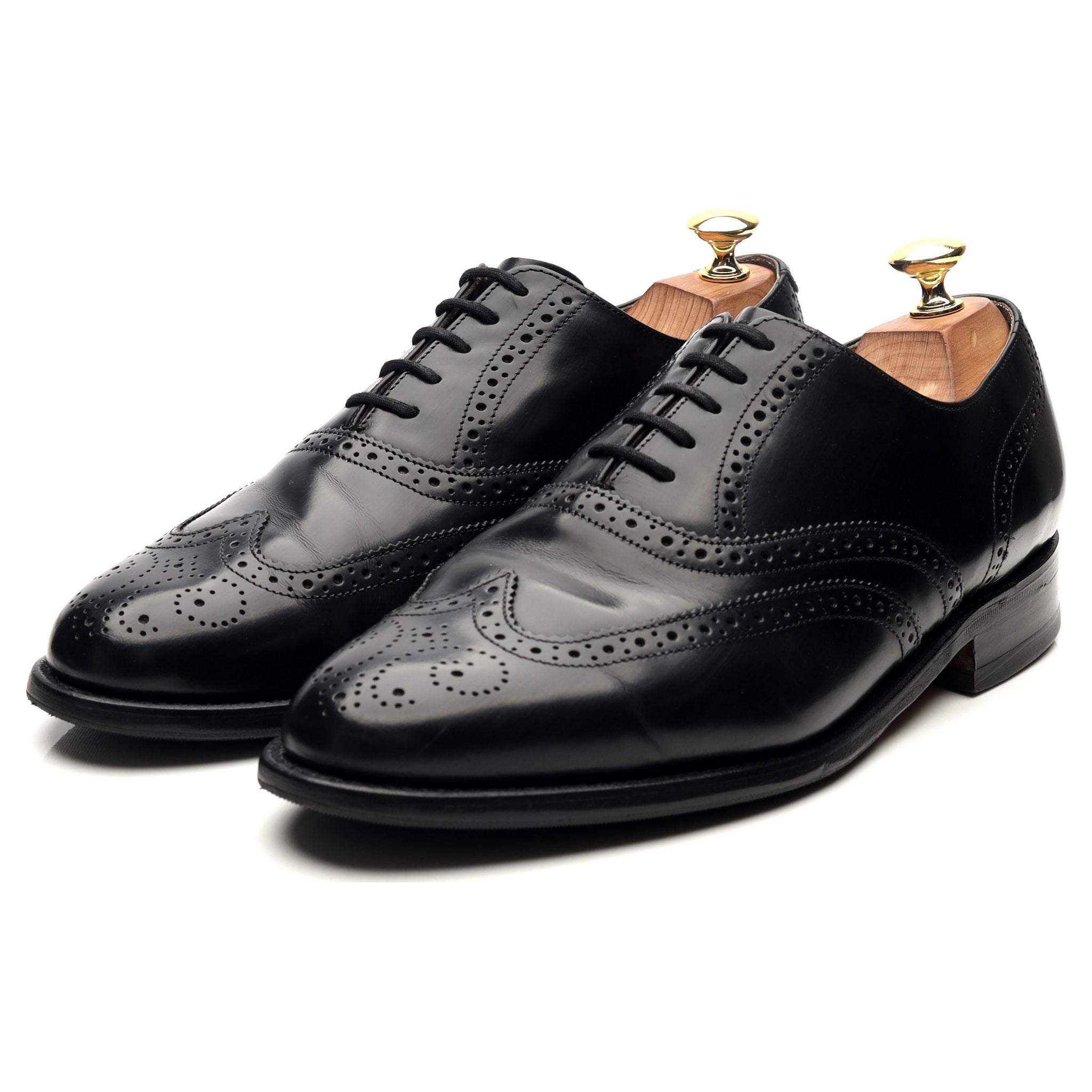 Barker Albert derby cuir noir large 8 UK