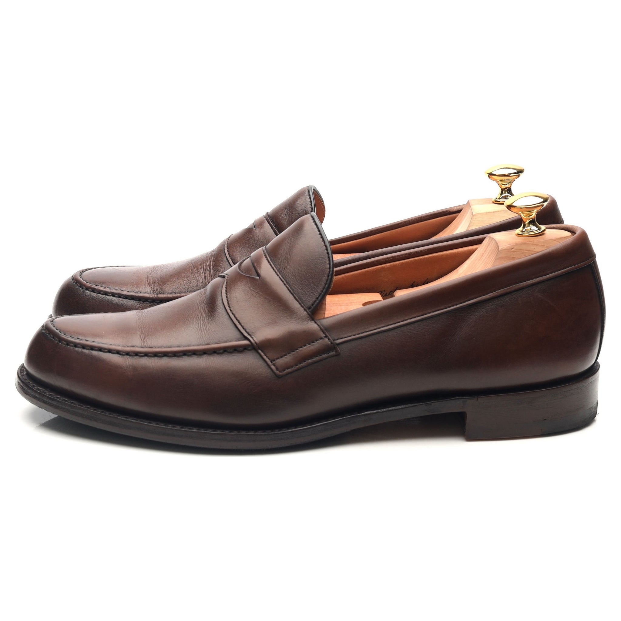 Cheaney Hudson mocassins cuir marron foncé 11 UK
