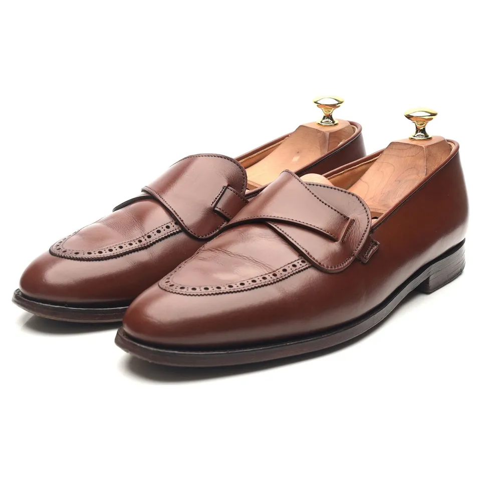 New & Lingwood Butterfly mocassins cuir marron pointure 9,5