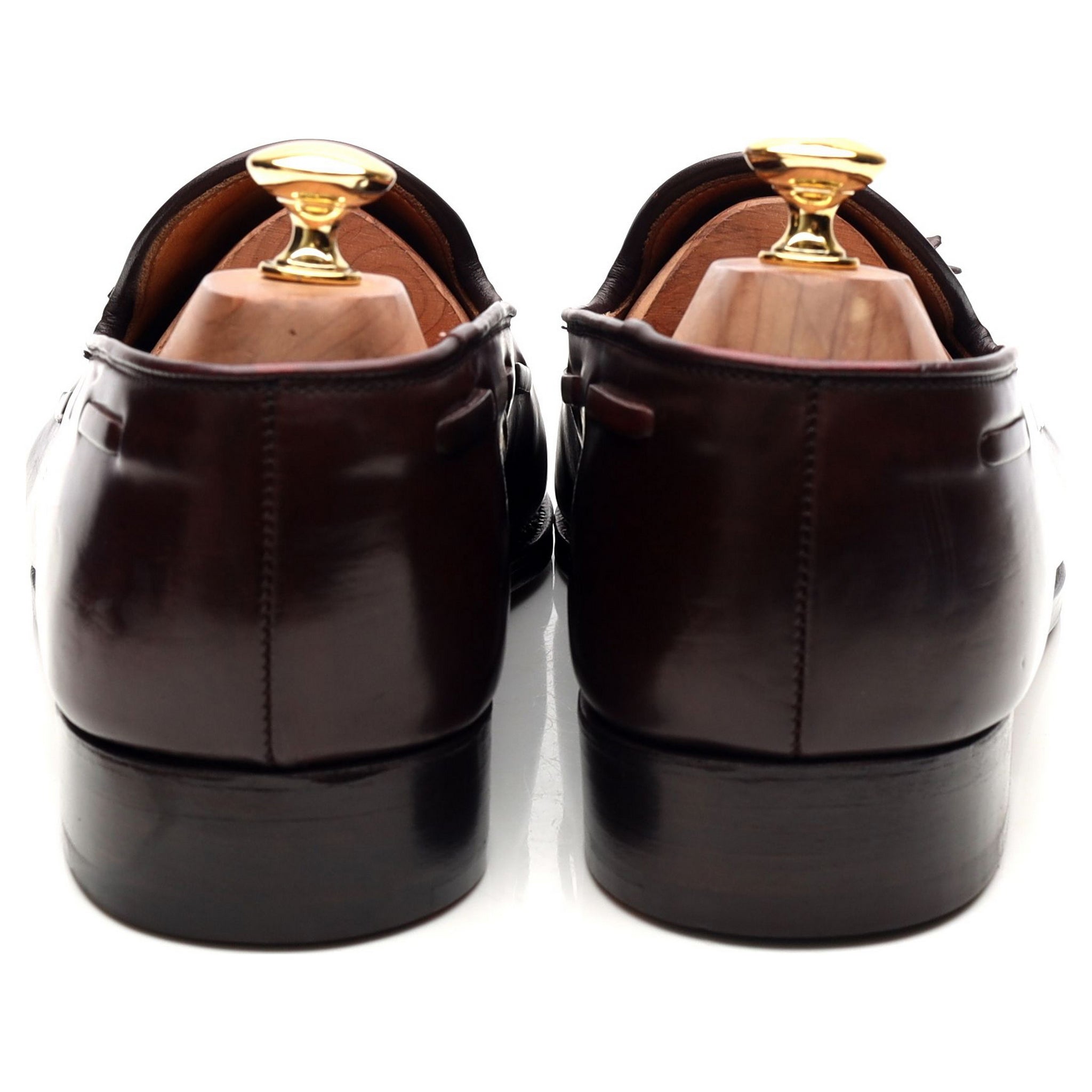 New & Lingwood mocassins cordovan bordeaux pointure UK 9,5