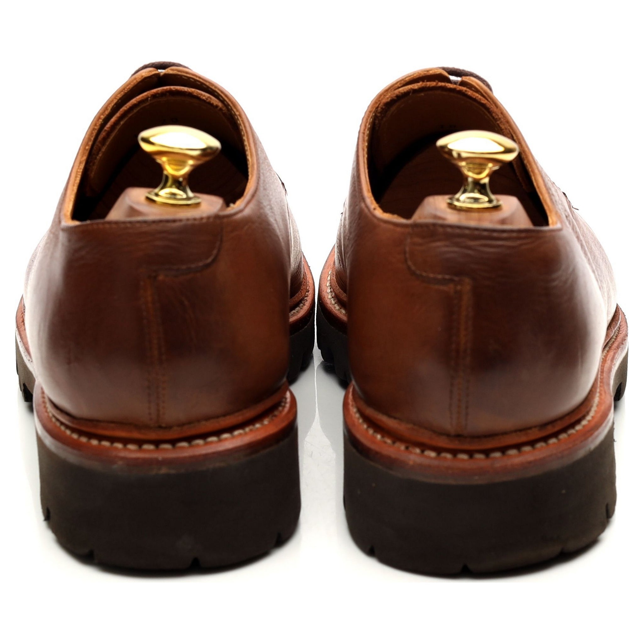 Grenson Curt derby cuir marron grainé pointure UK 8