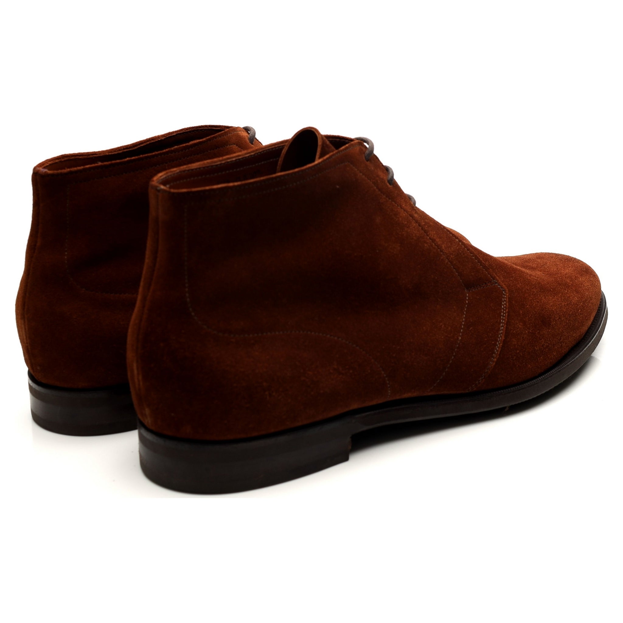 Edward Green Shanklin bottines chukka daim marron UK 11.5