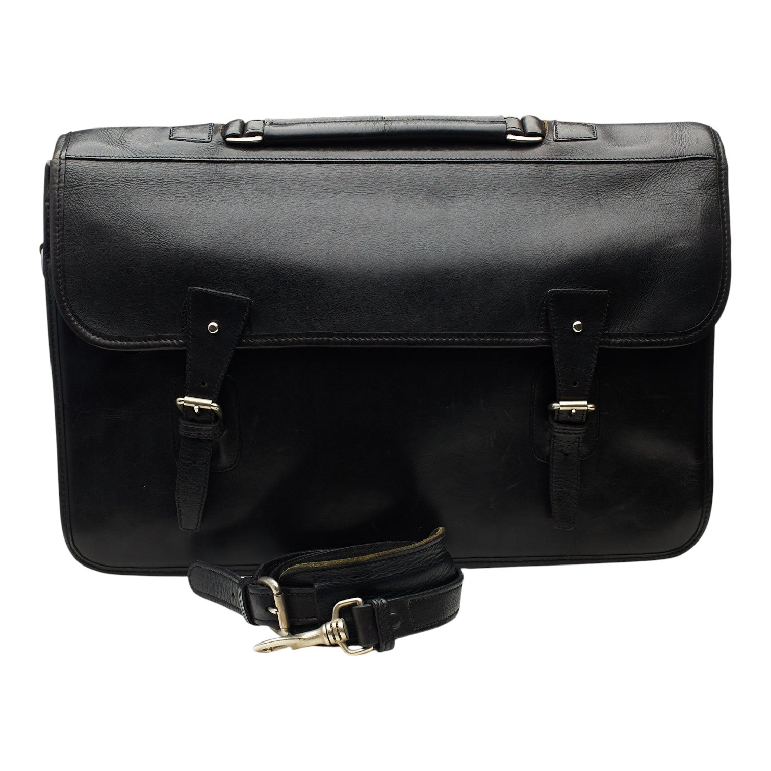 Pickett Clipper mallette cuir noir