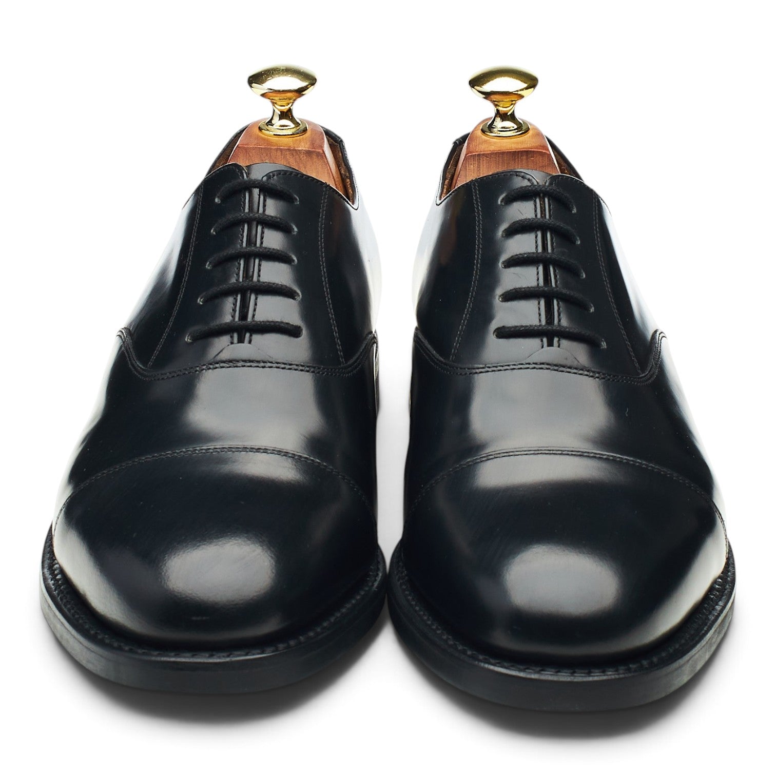 Barker Luton oxford cuir noir 7 semelle gomme